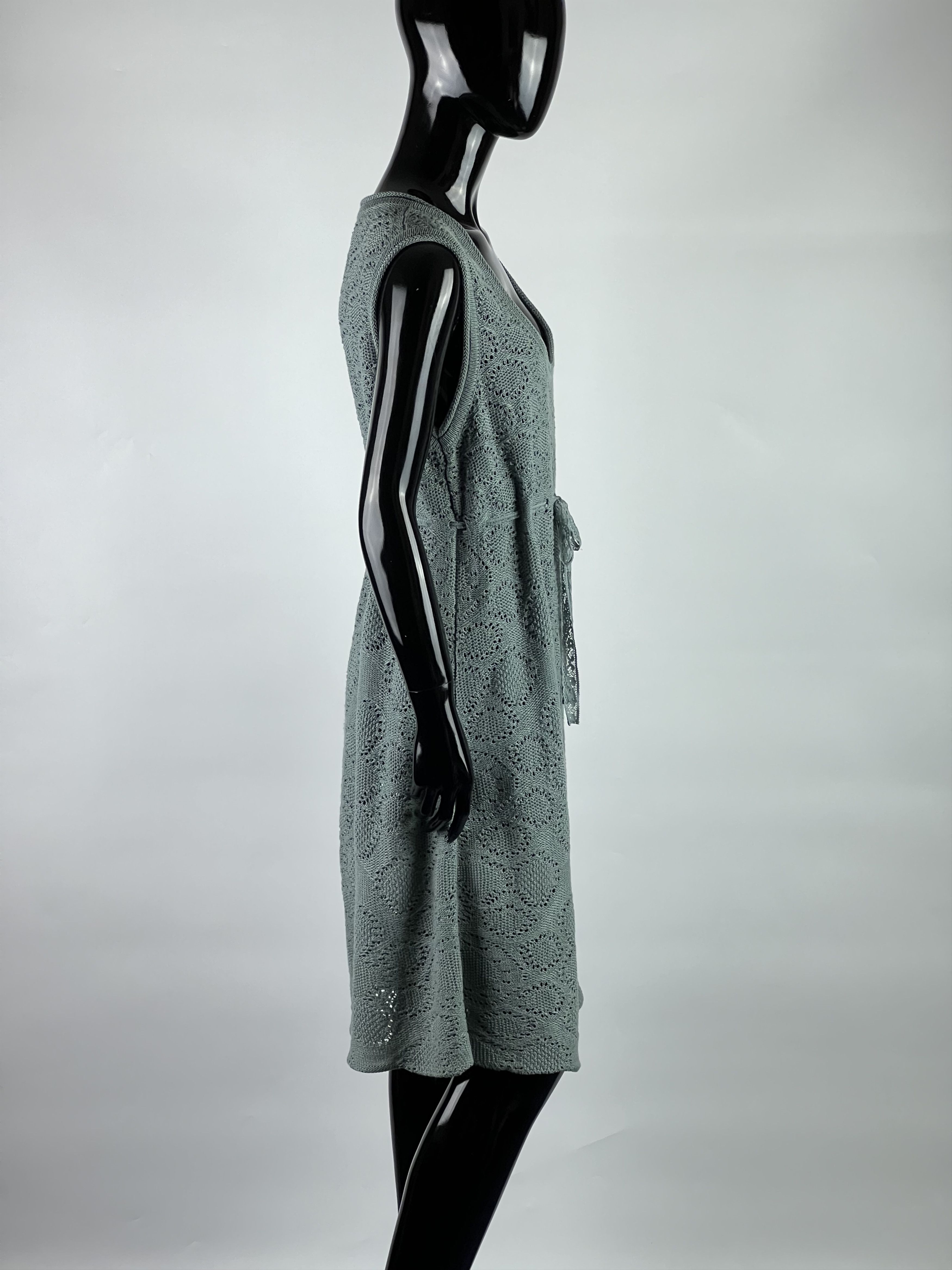 Other Falconeri Mesh Knit Belted Midi Dress Size L Size L / US 10 / IT 46 - 2 Thumbnail