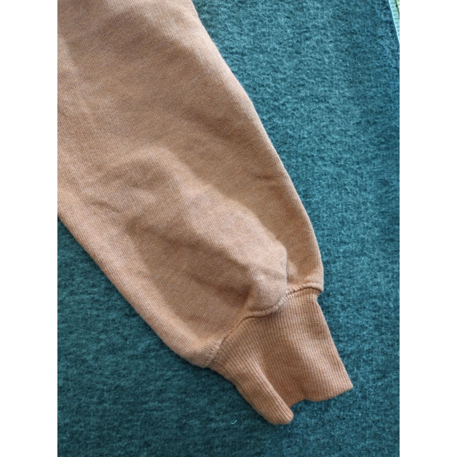 Vintage S Sweatshirt Hoodie Women's Small Light Brown Cropped Long Sleeve Size S / US 4 / IT 40 - 7 Thumbnail