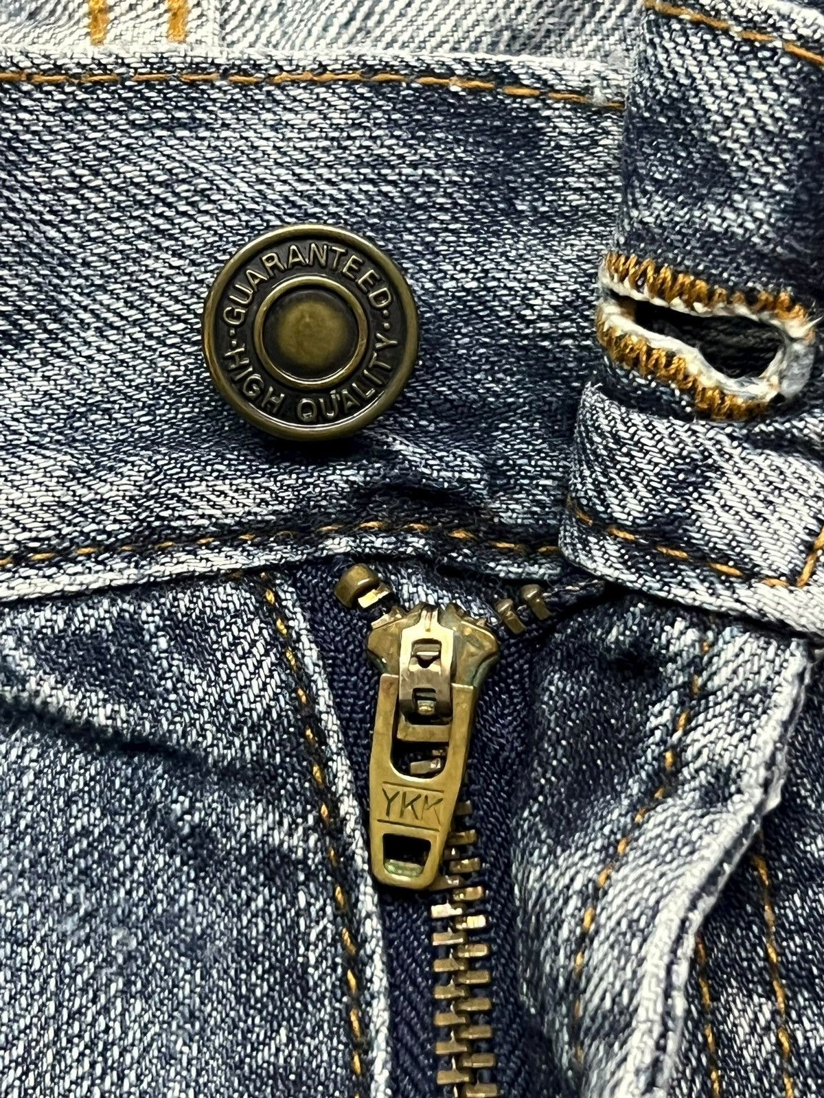 Japanese Brand Bootcut Vintage Oririn Jeans - Faded Thunder Wash,Distressed Size US 32 / EU 48 - 8 Thumbnail