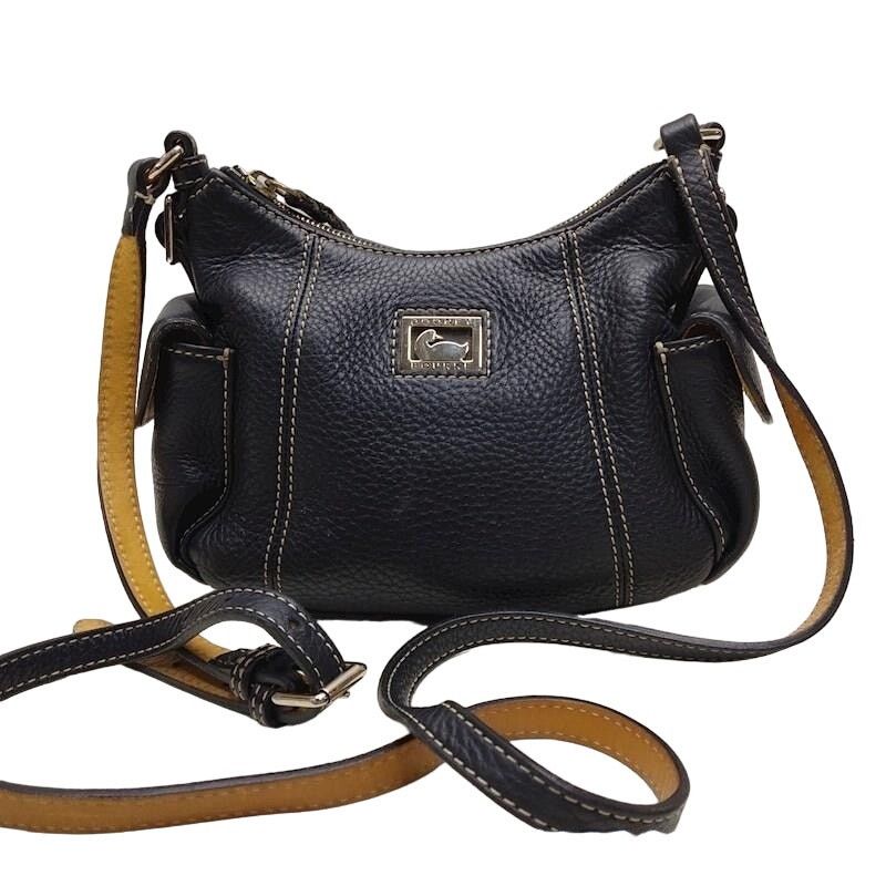 Dooney & Bourke Dooney & Bourke Black Pebbled Leather Hobo Shoulder Bag Size ONE SIZE - 1 Thumbnail