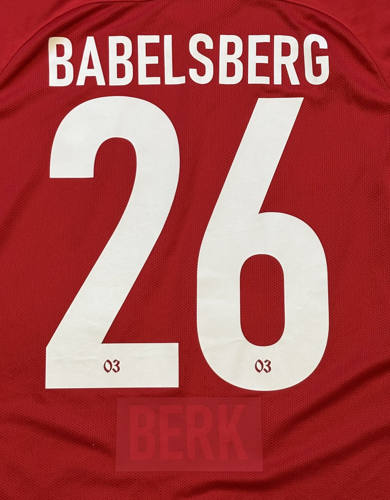 Nike SV Babelsberg 03 2021/2022 Berk #26 Nike Football Jersey Size US L / EU 52-54 / 3 - 10 Thumbnail
