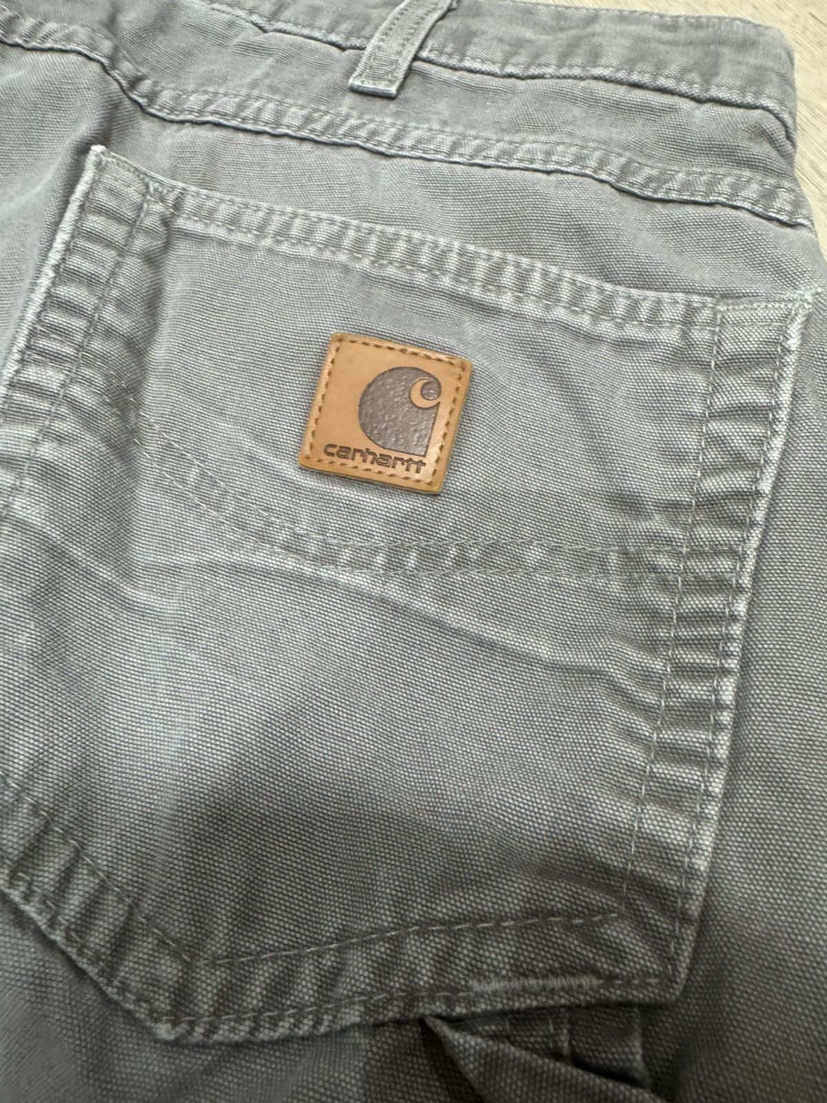 Carhartt × Vintage Vintage Baggy Grey Carhartt Pants Size US 36 / EU 52 - 4 Thumbnail