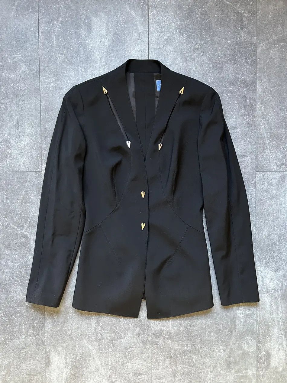 Mugler × Thierry Mugler × Vintage Vintage 90’s elegant Thierry Mugler blazer Size M / US 6-8 / IT 42-44 - 1 Thumbnail