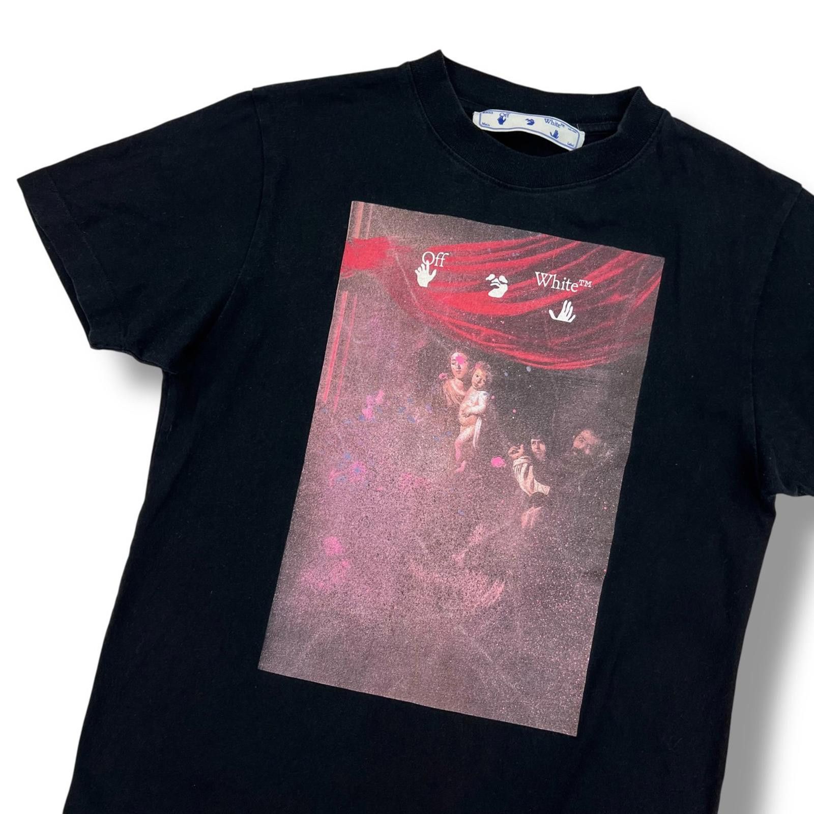 Off-White Sprayed Caravaggio Black T Shirt