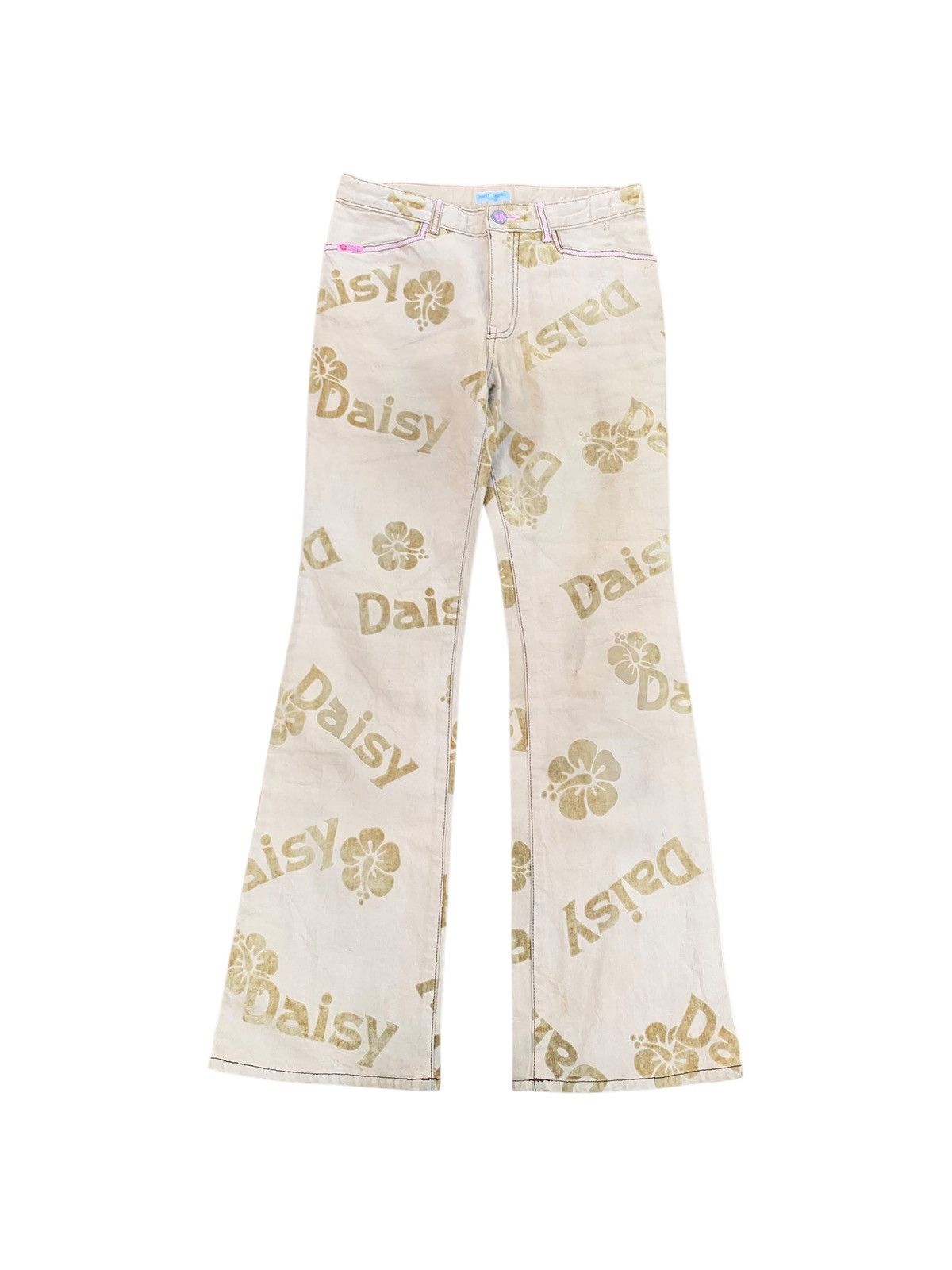 Le Grande Bleu (L.G.B.) 2000s Daisy lovers Rare Y2k full print Size 29" - 1 Thumbnail