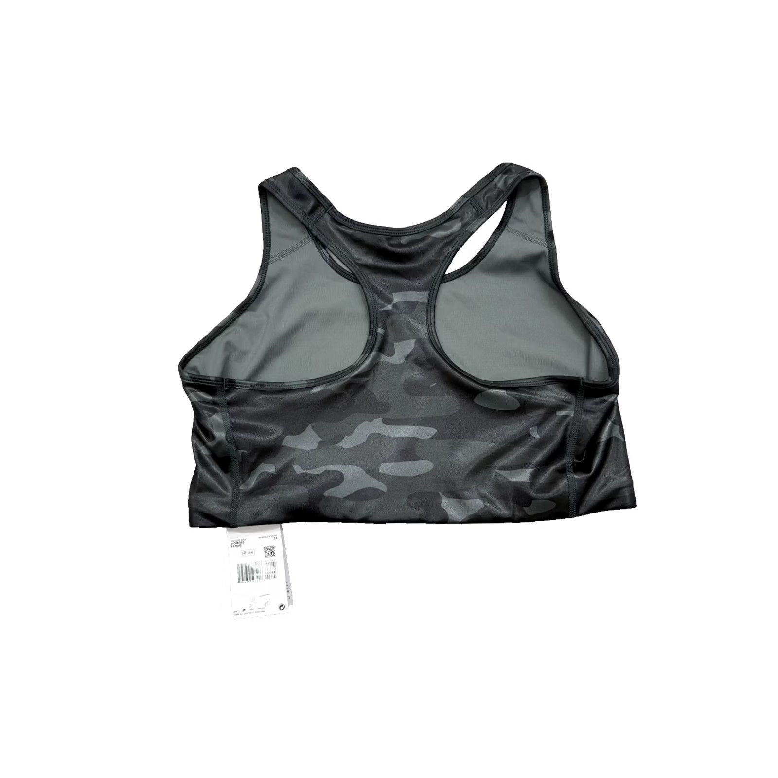 Nike Nike Black Camo Sports Bra XXL High Neck Dri-Fit Swoosh Medium Support Women Size ONE SIZE - 2 Thumbnail