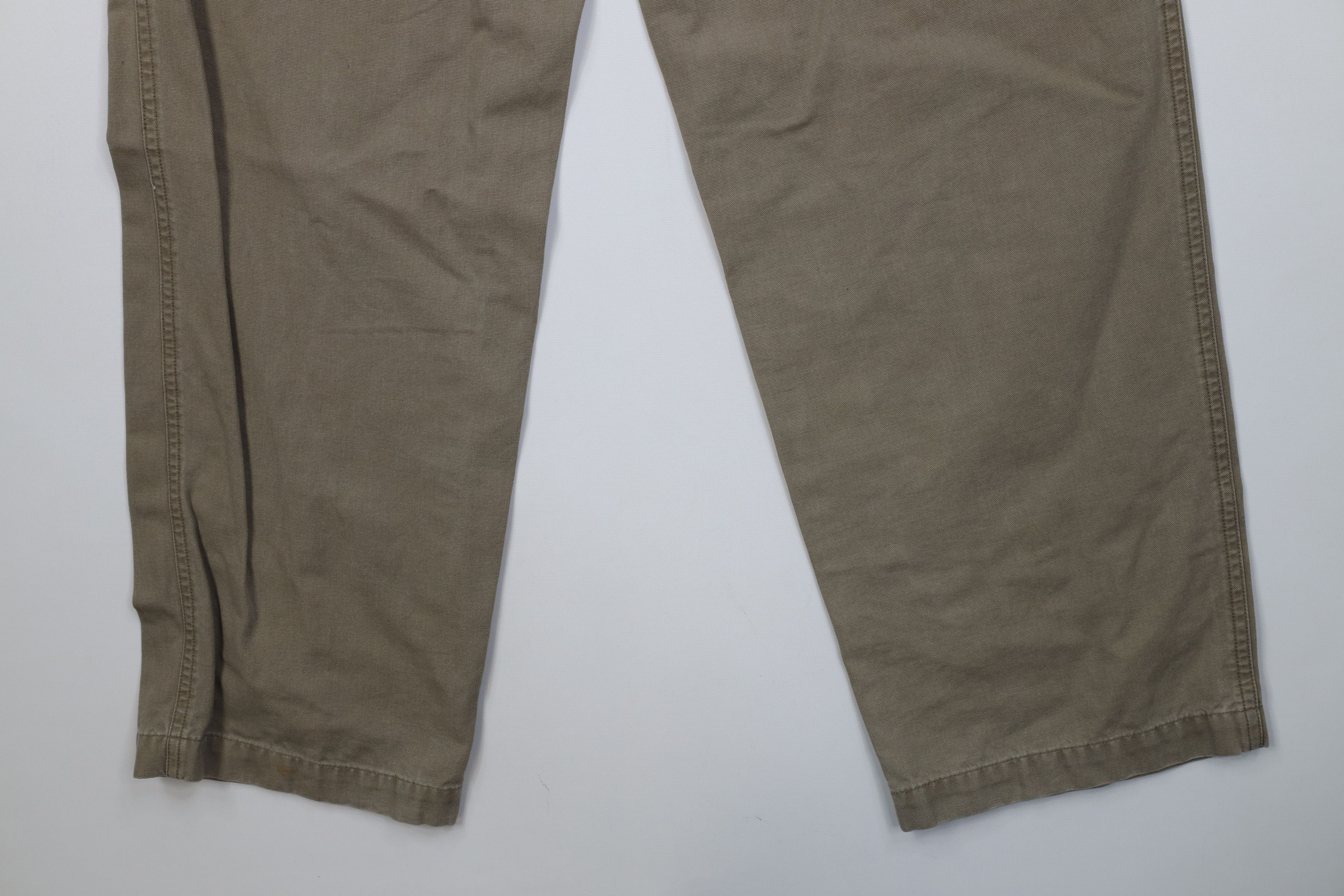 Columbia Vintage Columbia Spell Out Canvas Wide Leg Pants Green Size US 32 / EU 48 - 12 Thumbnail