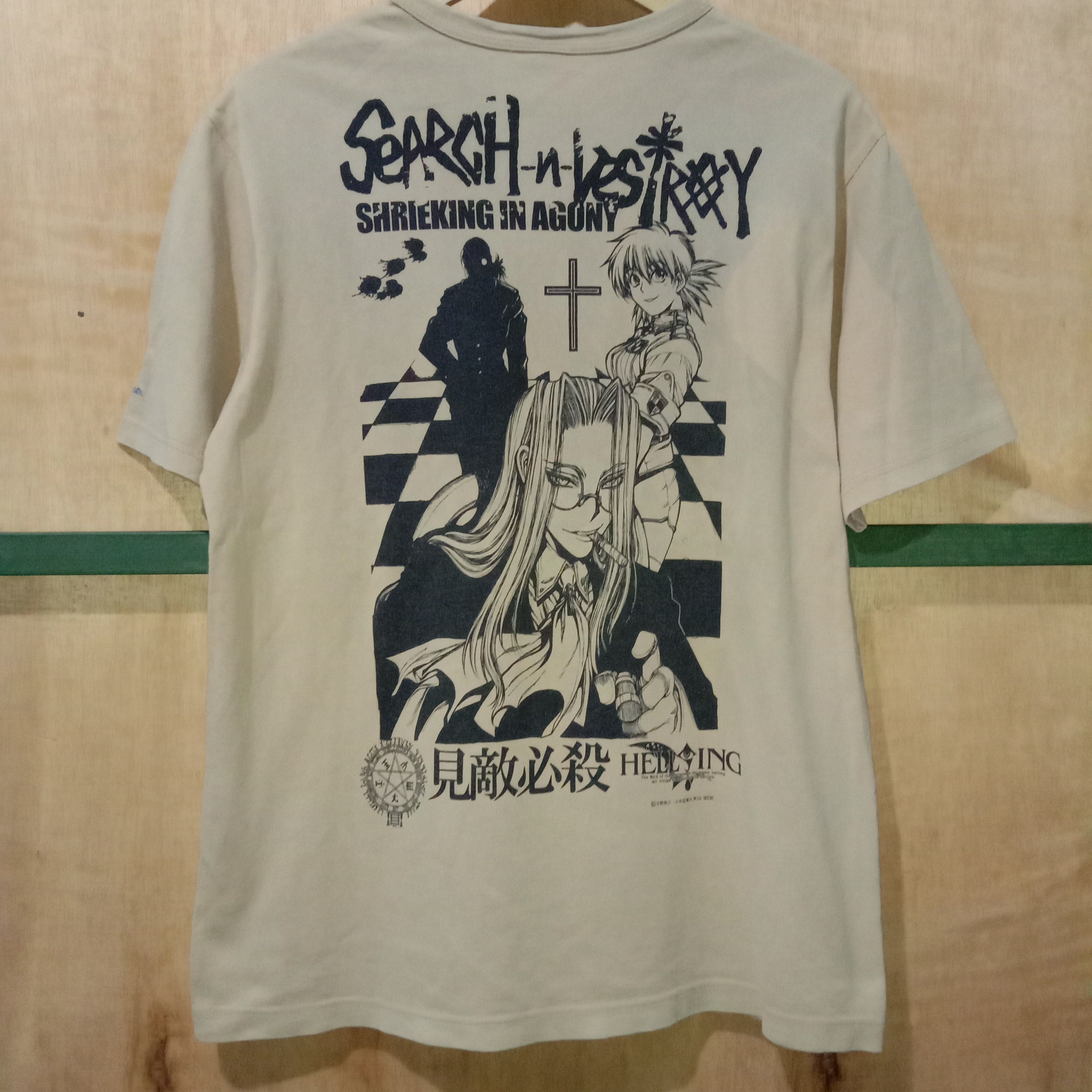 Hellsing T-Shirt Anime Manga Rare Vintage 90s
