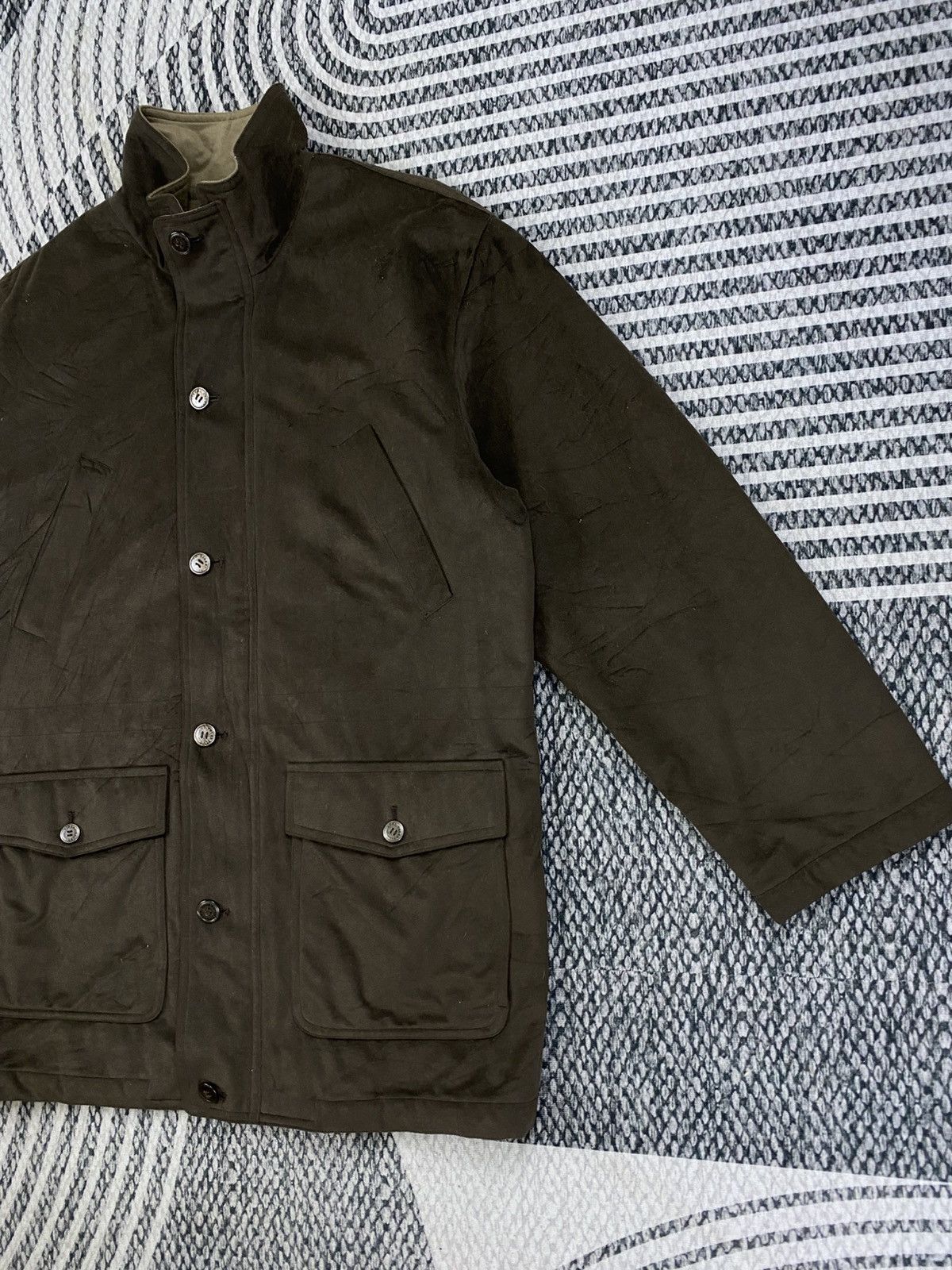 Gianni Valentino Vintage Gianni Valentino Quilted Lined Brown Casual Jacket Size US L / EU 52-54 / 3 - 4 Thumbnail