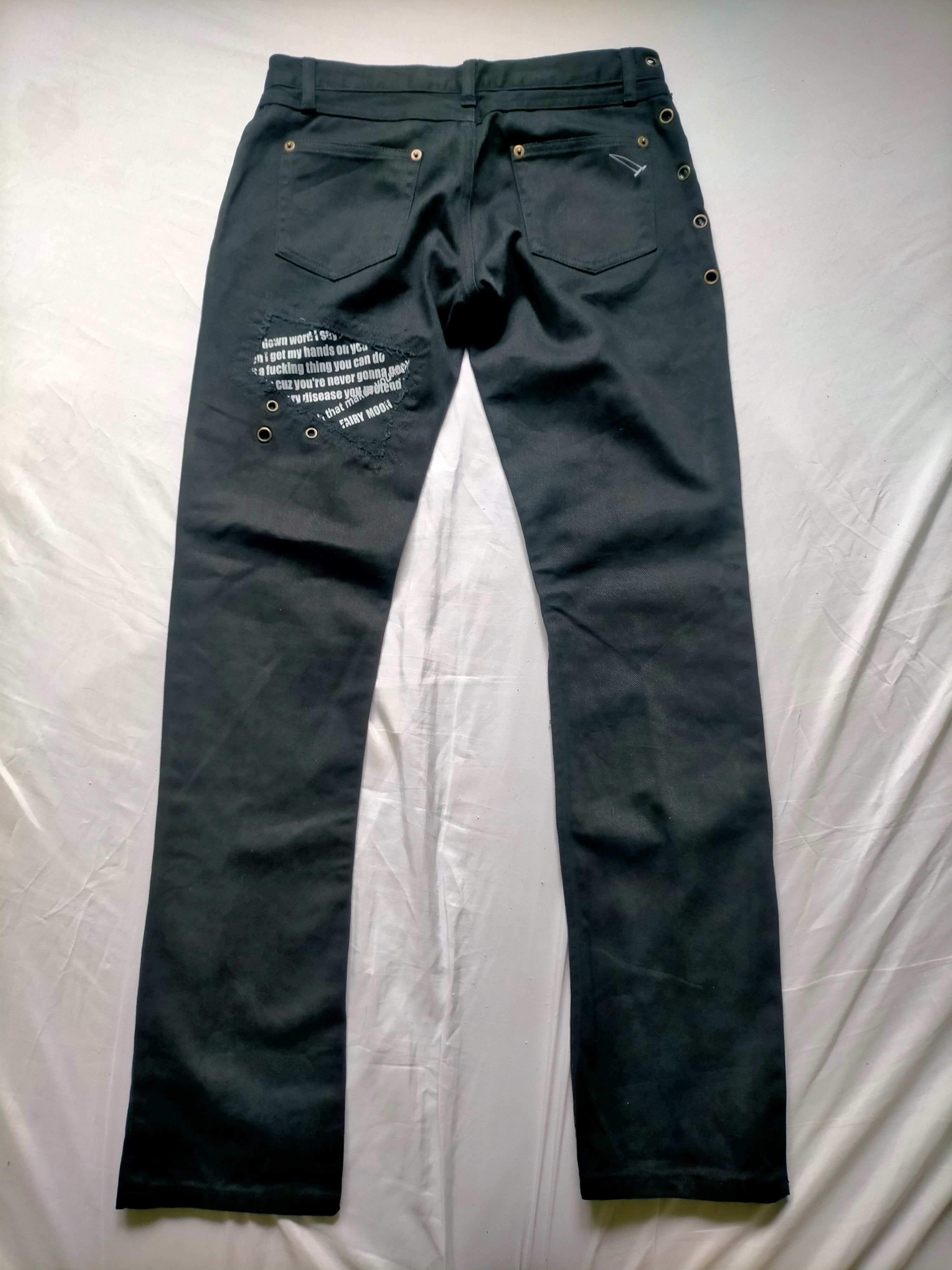 Japanese Brand Slipknot Fairy Moon Punk Rare Pants Size US 29 - 4 Thumbnail