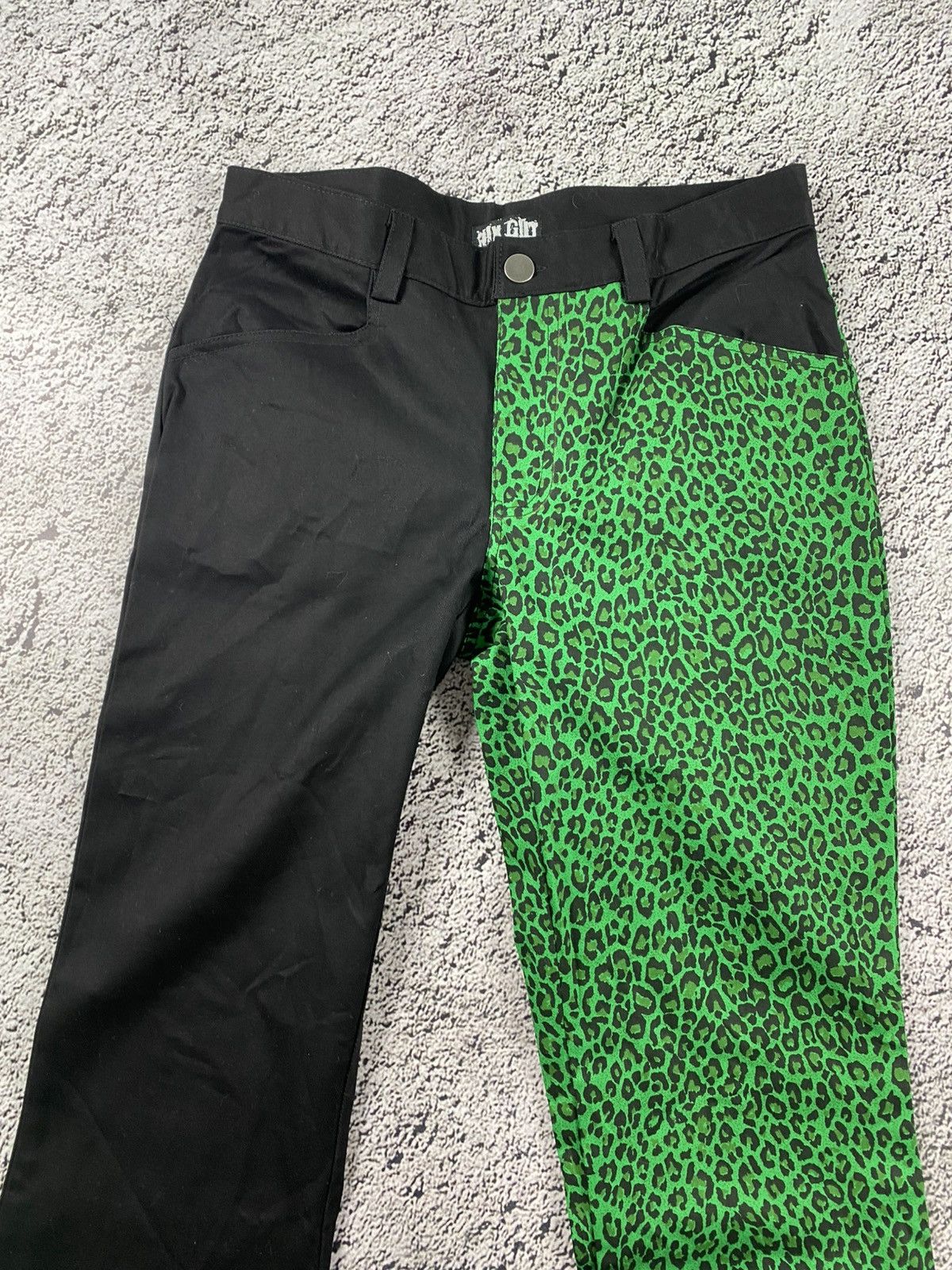 Vintage Vintage Y2K Japanese leopard faded denim jeans streetwear Size 32" / US 10 / IT 46 - 2 Thumbnail