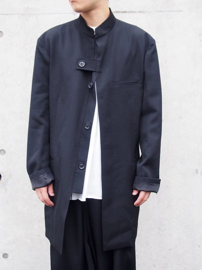 Yohji Yamamoto Yohji Yamamoto 18AW Hide buckle stand collar wool clip-2505 Size US M / EU 48-50 / 2 - 2 Thumbnail
