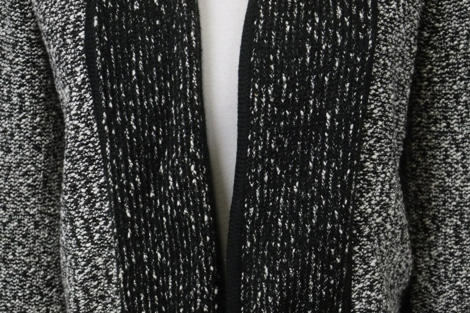 Karl Lagerfeld Karl Lagerfeld Gray Black Front Cardigan Size XS Size XS / US 0-2 / IT 36-38 - 5 Thumbnail
