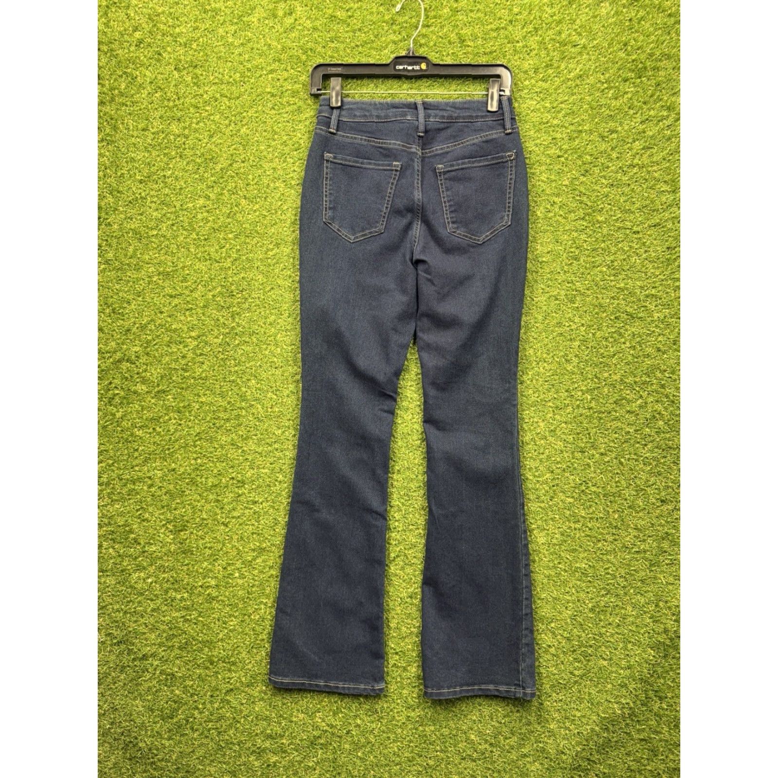 Vintage No Boundaries Womens Jeans Bootcut 2 Blue Mid Rise Dark Wash NWT Size 26" / US 2 / IT 38 - 2 Thumbnail