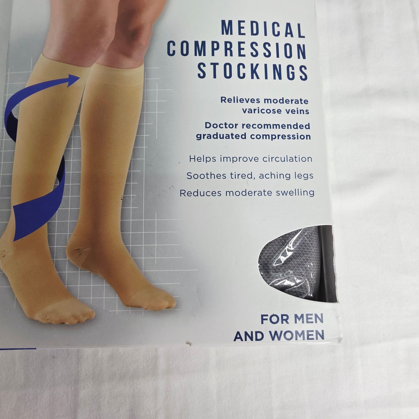 Other TRUFORM Unisex Gray 8865 Medical Compression Stockings Size ONE SIZE - 5 Thumbnail