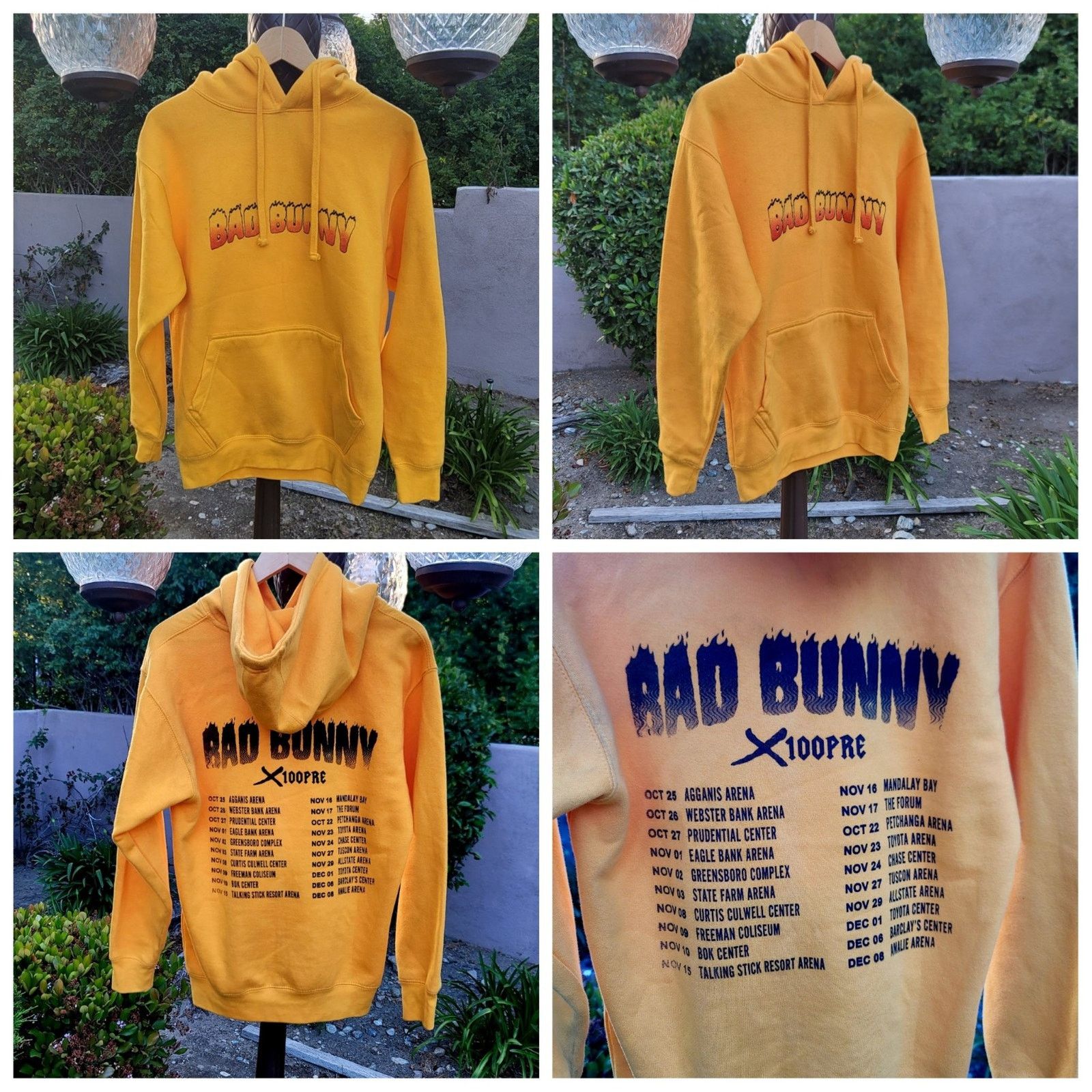The Unbranded Brand Bad Bunny X 100PRE Tour Hoodie Grailed