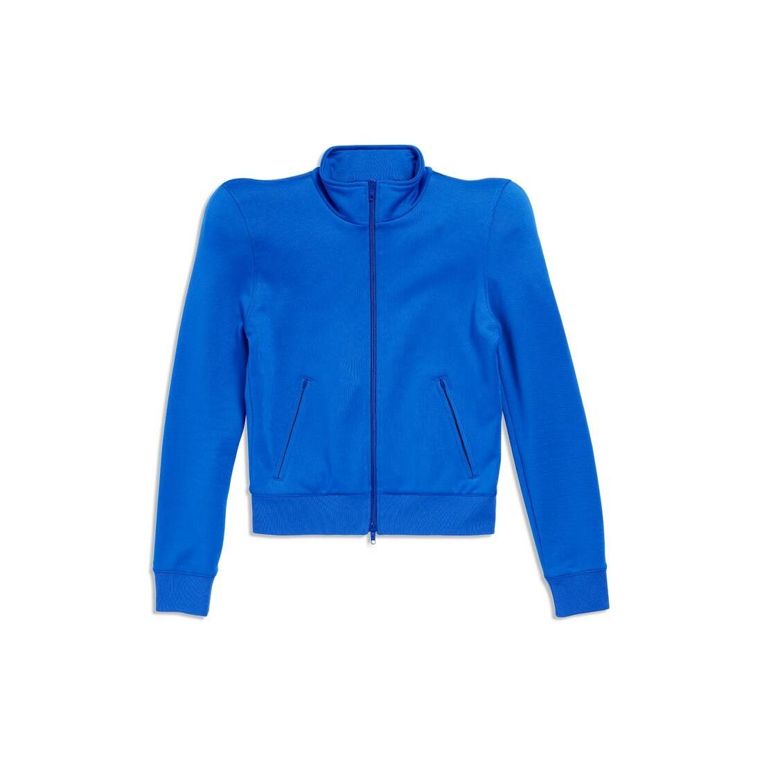 Balenciaga o1w1db10425 3B Sports Icon Round Shoulder Jacket in Blue Size US XXL / EU 58 / 5 - 1 Thumbnail