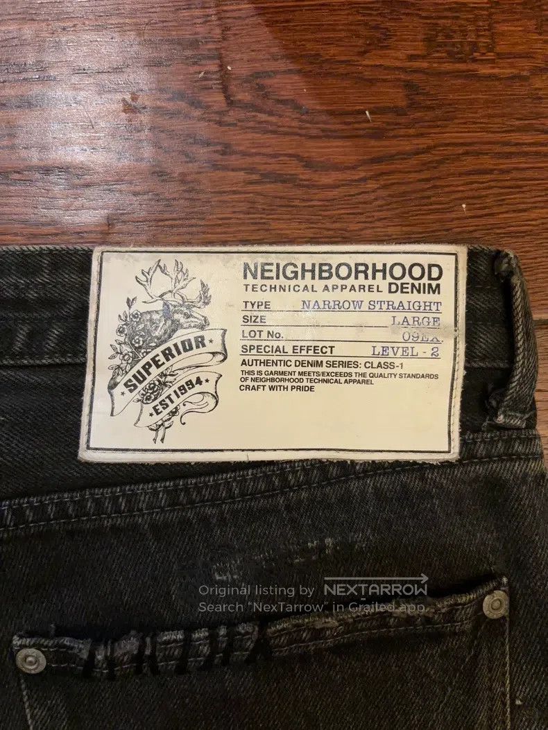 Neighborhood Neighborhood size L Black Soul Patch Leather Sailor Denim Size US 27 - 3 Thumbnail