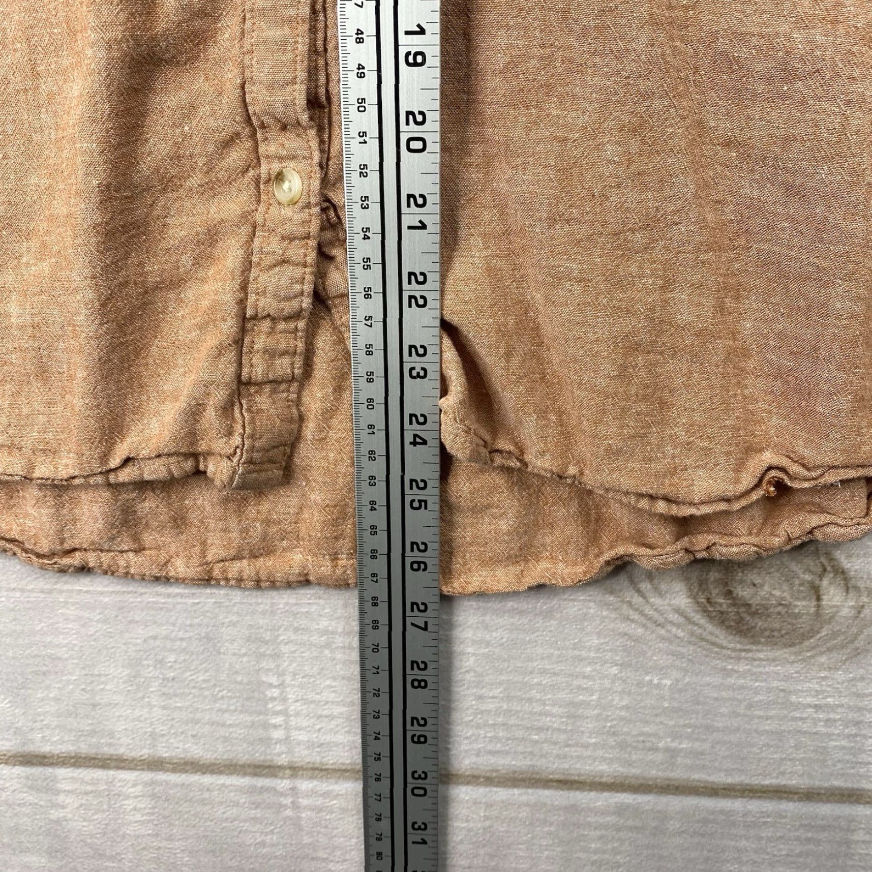 Vintage Terra & Sky Shirt 1X Pink Linen Blend Button Up Cuffed Short Sleeve Collared Casual Women Plus Size Size XL / US 12-14 / IT 48-50 - 5 Thumbnail