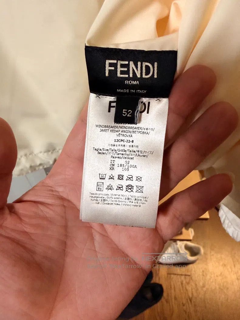 Fendi Fendi Reversible Jacket, White FF Monogram Pattern Size US L / EU 52-54 / 3 - 3 Thumbnail