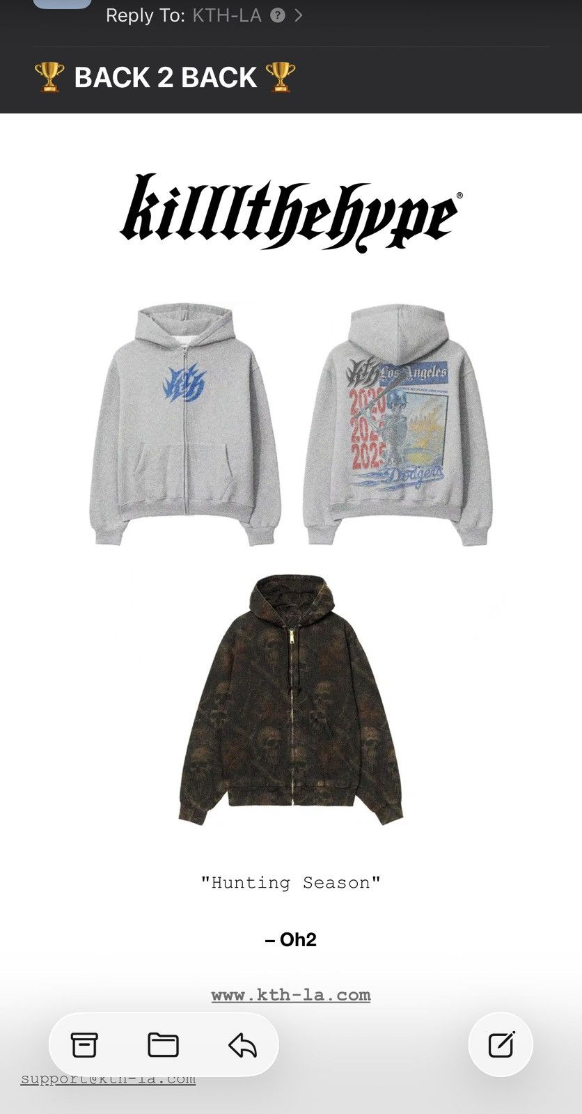 Other KTH-LA Kill the Hype Chrometani Zip Jacket sz L Size US L / EU 52-54 / 3 - 4 Thumbnail