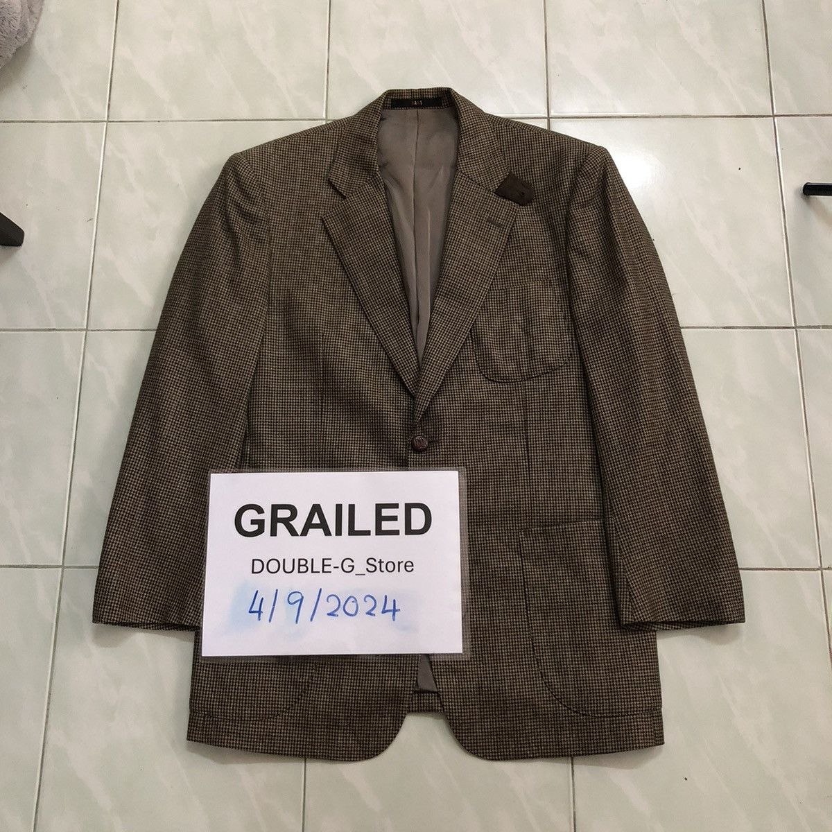 Designer × Japanese Brand × Vintage 📌VINTAGE WOOL DOUBLE BREAST COATS DAKS LONDON Size US M / EU 48-50 / 2 - 1 Thumbnail