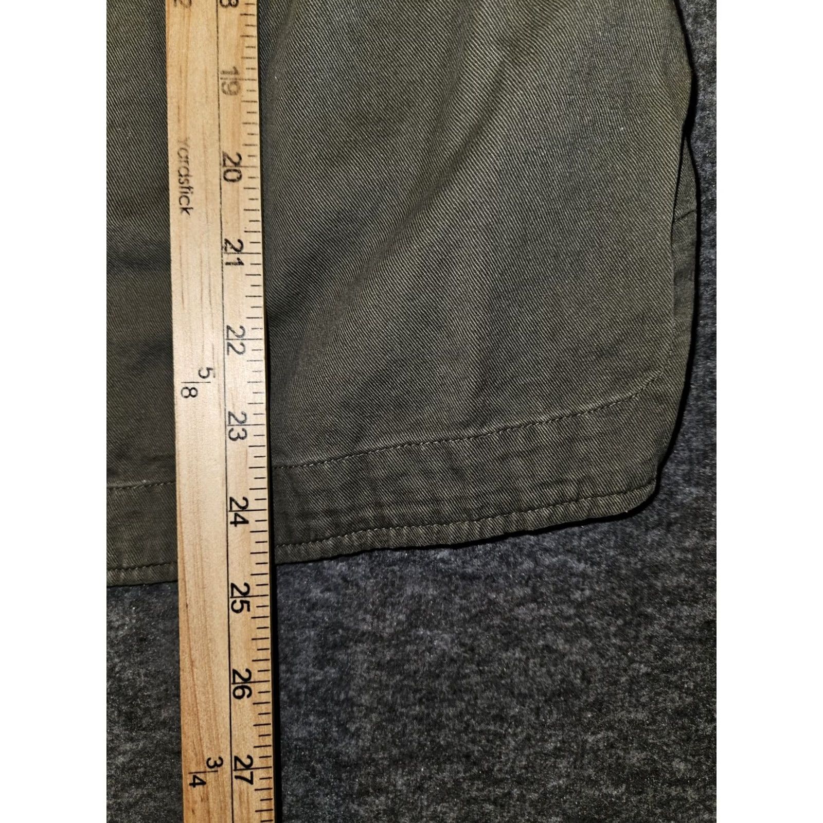 BKE BKE Military Full Snap Jacket Women's M Olive Green Crochet Rhinestone Zipper Pockets New/Used Grunge Hipster Outdoor Preppy Size M / US 6-8 / IT 42-44 - 4 Thumbnail