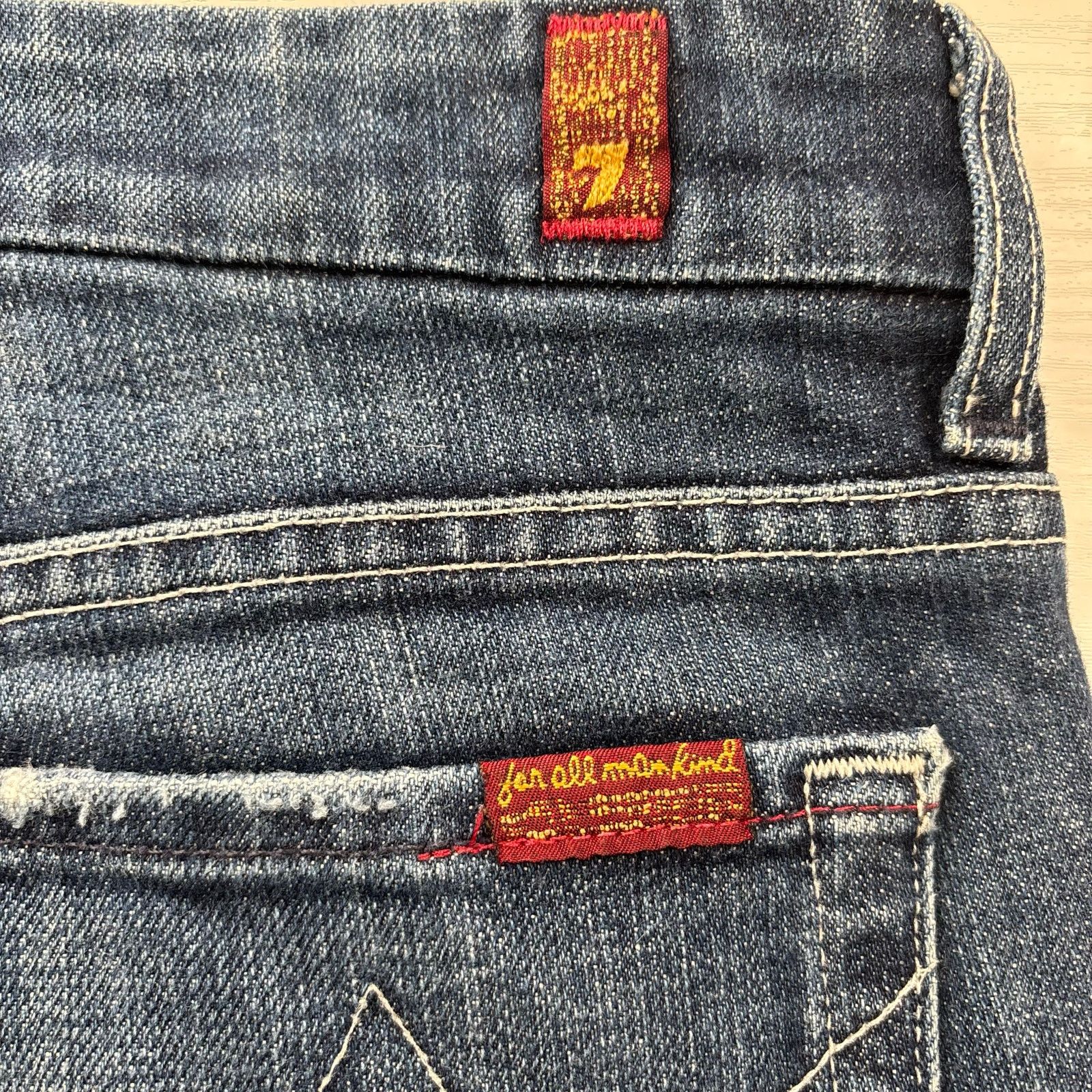 7 For All Mankind 7 For All Mankind A Pocket Bootcut Jeans EU 27 Mid-Rise Size 27" / US 4 / IT 40 - 7 Thumbnail