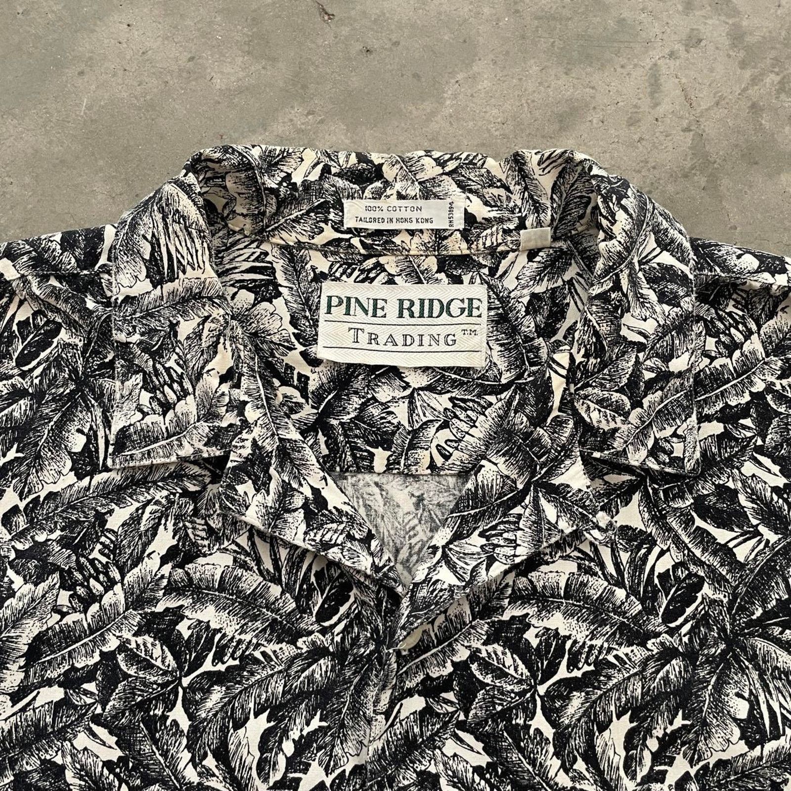 Vintage Vintage Pine Ridge Black and White Tropical Shirt Size US M / EU 48-50 / 2 - 4 Thumbnail