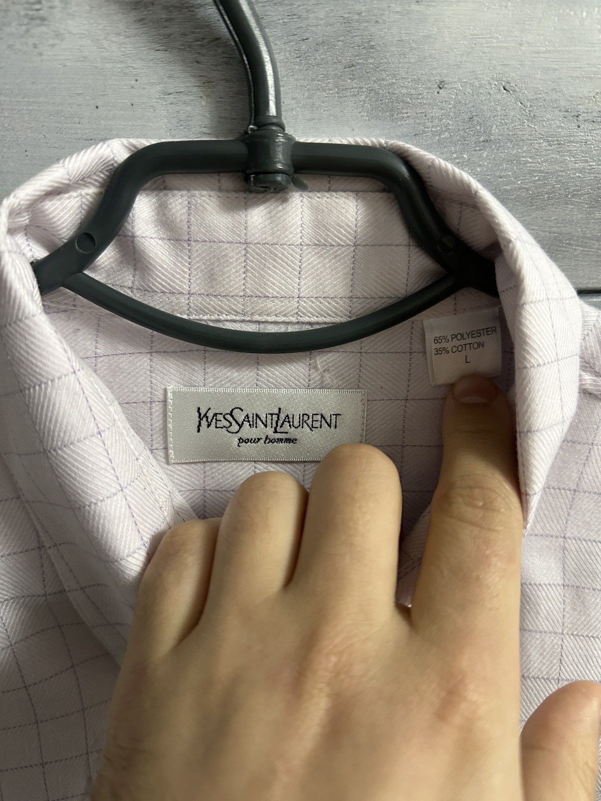 Yves Saint Laurent Luxury Yves Saint Laurent Shirt Button Vintage Size L Size US M / EU 48-50 / 2 - 7 Thumbnail