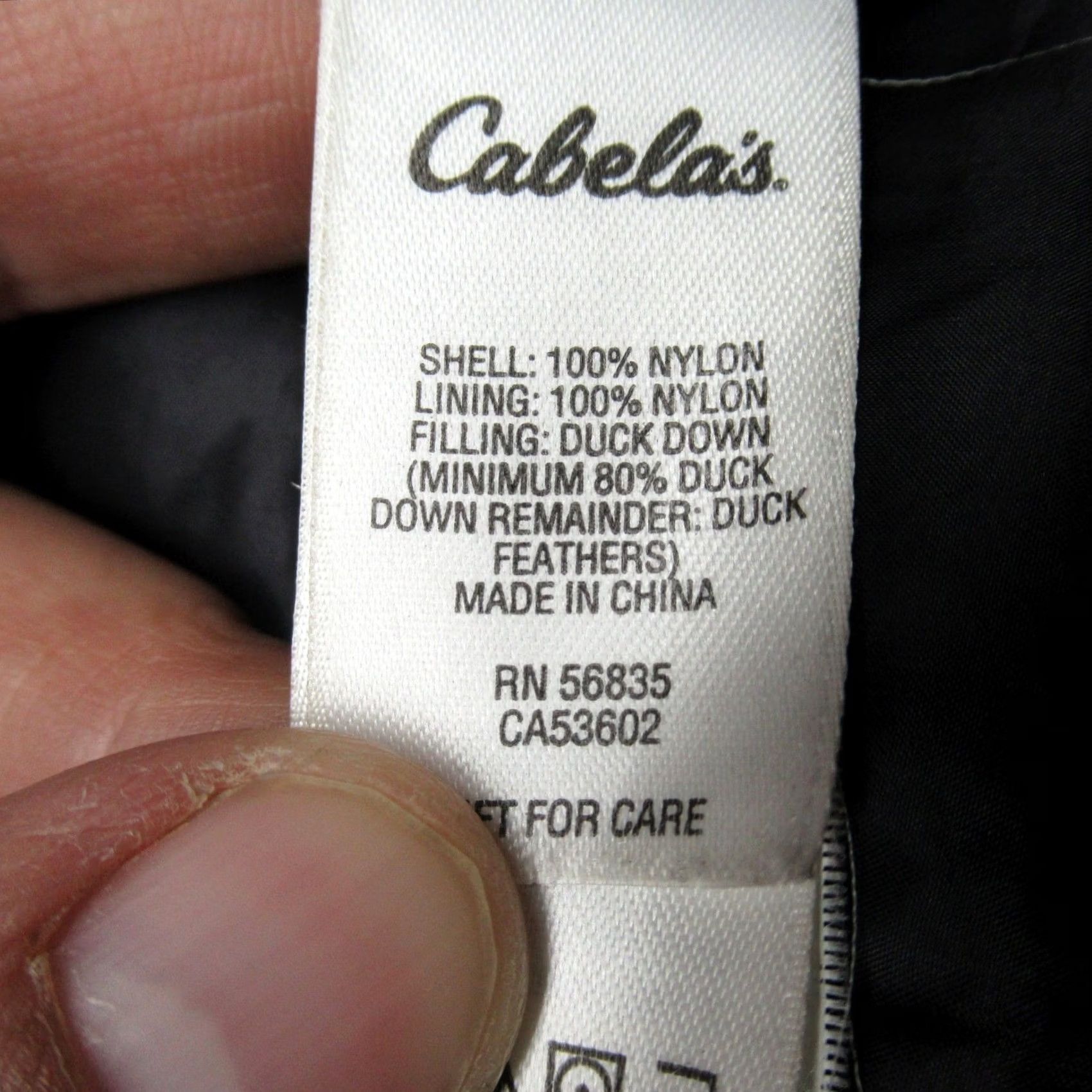 Vintage Cabelas Down Jacket Mens 2XL Black Lightweight Packable Full Zip Quilted Puffer Size US XXL / EU 58 / 5 - 5 Thumbnail