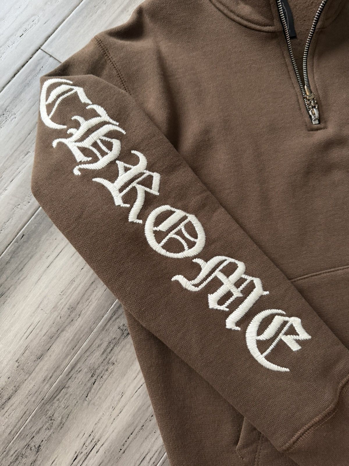 Chrome Hearts CHROME HEARTS 'SLO RIDE' BROWN QUARTER ZIP Size US S / EU 44-46 / 1 - 5 Thumbnail