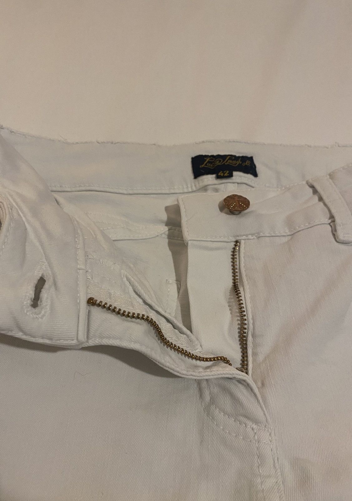 Etro Luisa Spagnoli white jeans size 38 42 made in italy premium Size 27" / US 4 / IT 40 - 6 Thumbnail