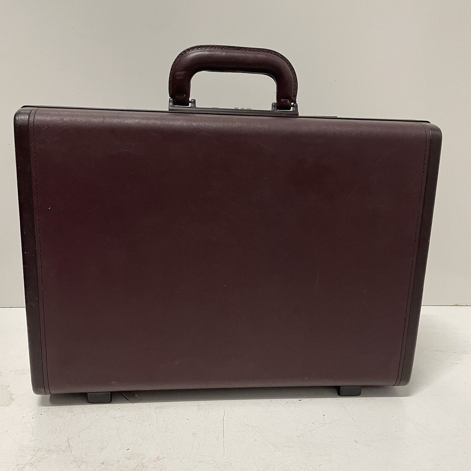 Samsonite VTG Samsonite 1987 Burgundy Laureate Leather Briefcase Size ONE SIZE - 7 Thumbnail