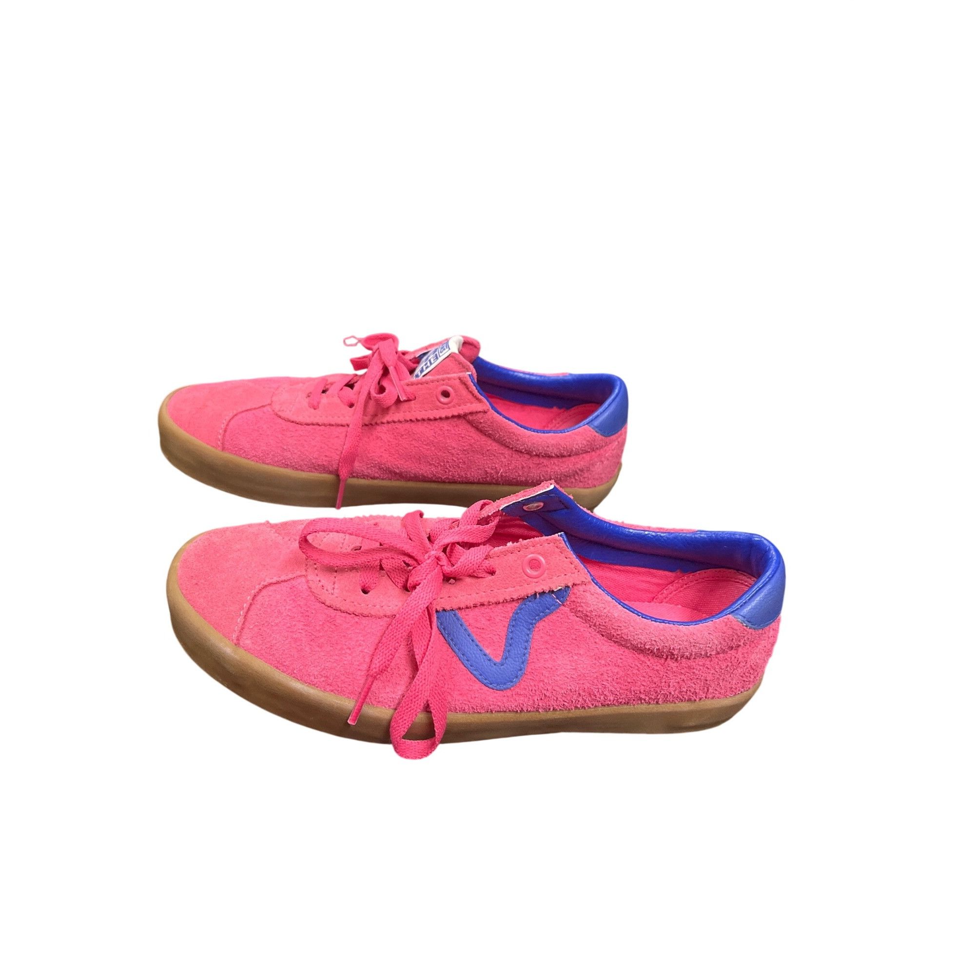 Vans Vans Off The Walls wms pink blue suede low top sneakers shoe Size US 9.5 / IT 39.5 - 4 Thumbnail
