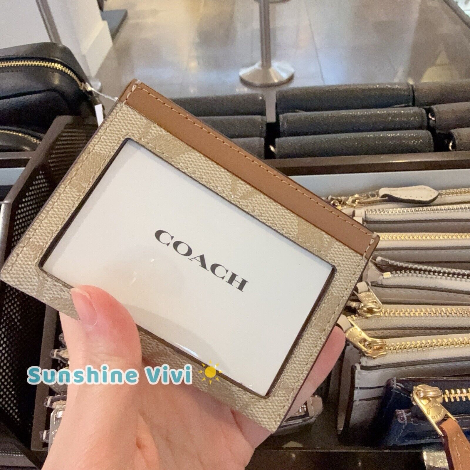 Coach NWT Coach Card Case CH415 SLIM ID Canvas Size ONE SIZE - 2 Thumbnail