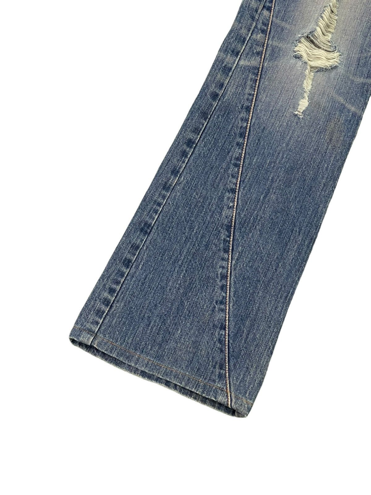 Edwin Flare Jeans Edwin Japan Faded Distres Low Rise Boot Cut 8🟦5 Size US 30 / EU 46 - 5 Thumbnail