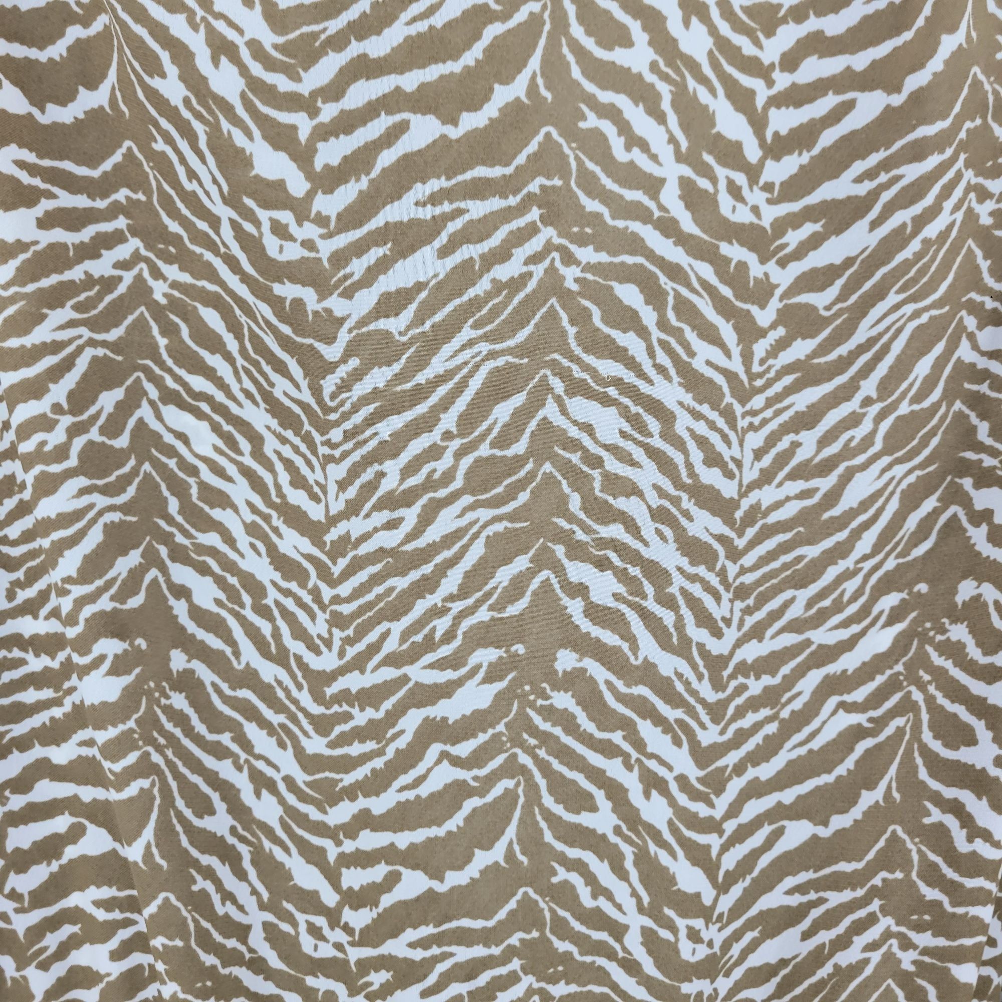 Vintage Vtg 70s Tan Zebra Long Sleeve Collared Midi Dress Sz S Sheer Size S / US 4 / IT 40 - 2 Thumbnail