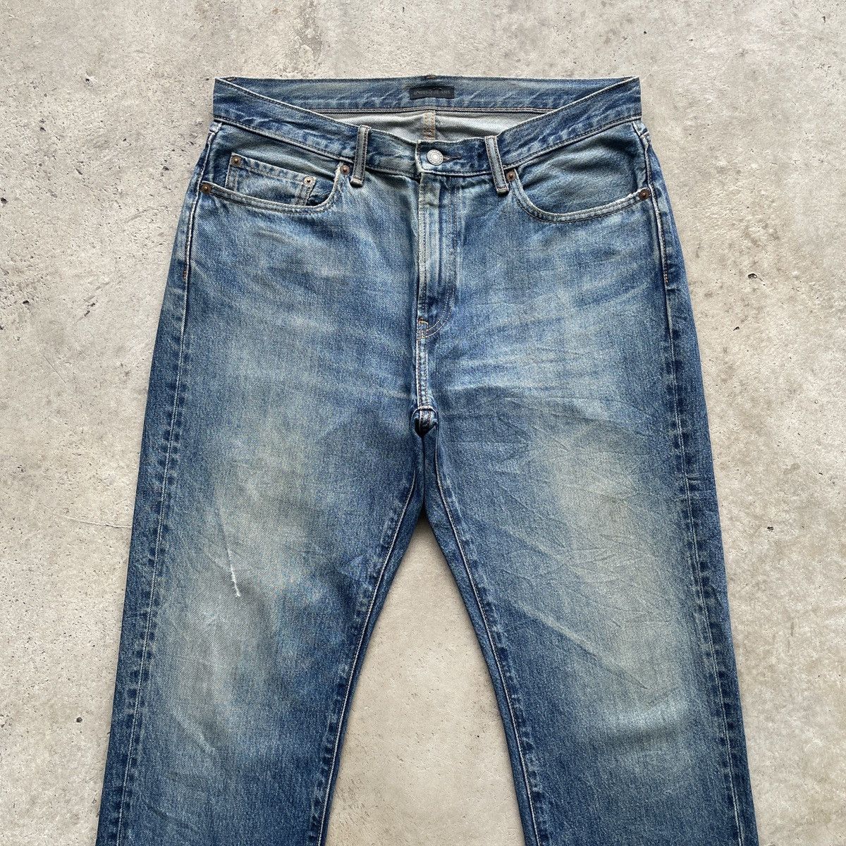 Japanese Brand W34💥 Vintage Japanese Brand Faded Jeans Mud Wash Denim Pants Size US 34 / EU 50 - 3 Thumbnail