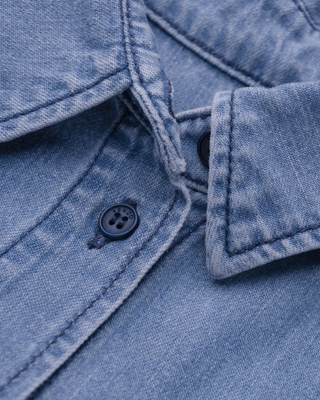 Kenzo KENZO / Denim Shirt with Ribbon Details Size XS / US 0-2 / IT 36-38 - 6 Thumbnail