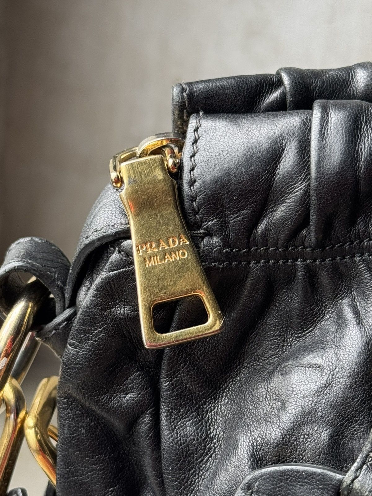 Prada Prada Black Nappa Gaufre Satchel Size ONE SIZE - 11 Thumbnail