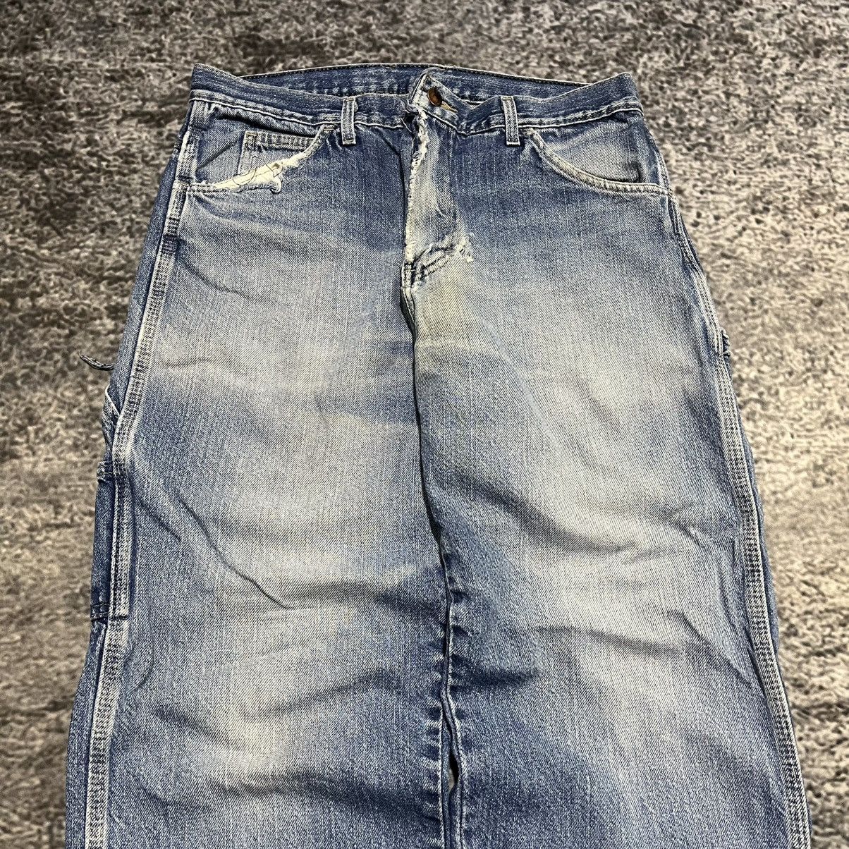 Dickies VINTAGE BAGGY DICKIES FADED BLUE WORKWEAR CARPENTER JEANS Size US 34 / EU 50 - 6 Thumbnail