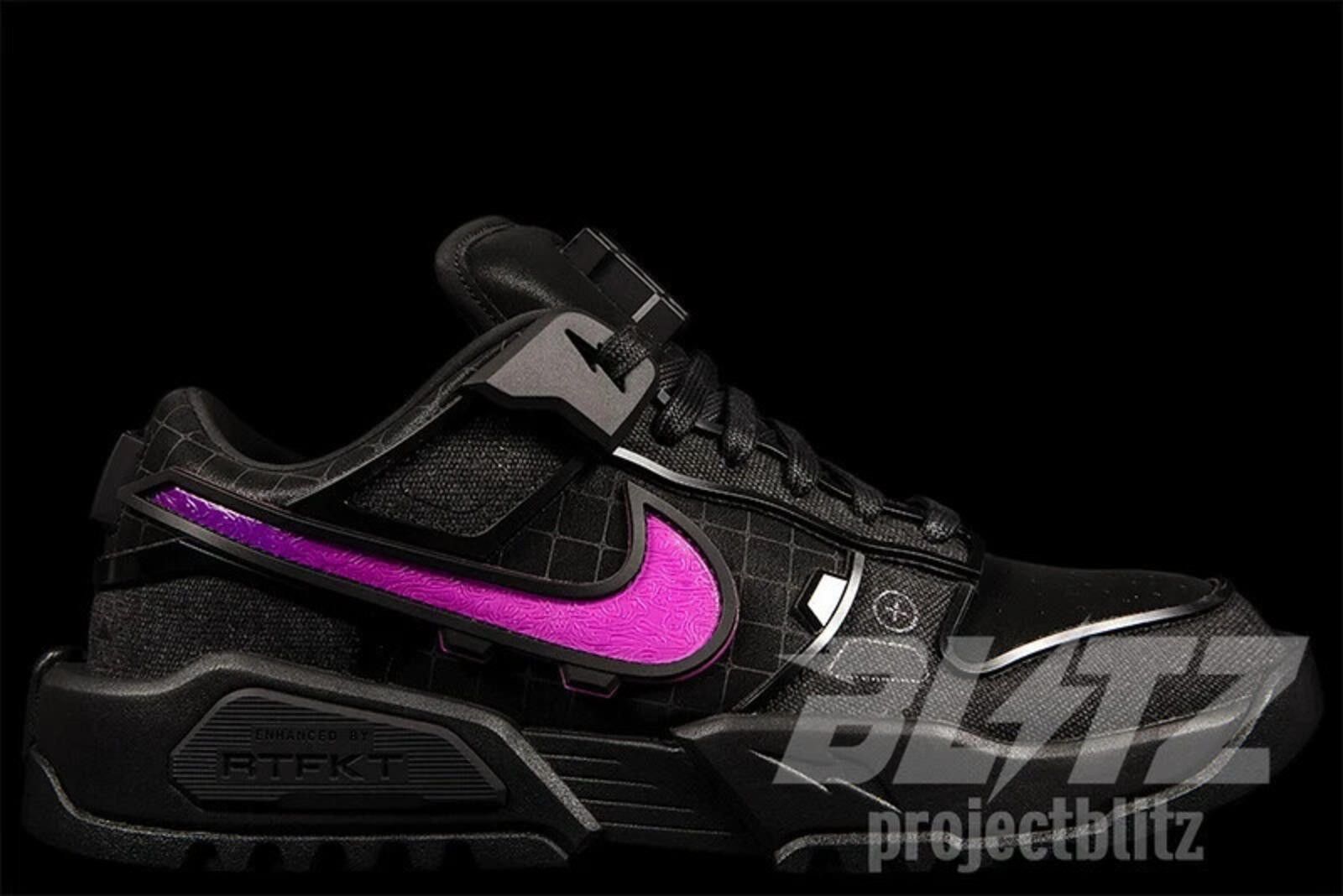 Nike NIKE RTFKT DUNK GENESIS VOID BLACK WILD BERRY HM4465-001 Size US 15 / EU 48 - 1 Thumbnail