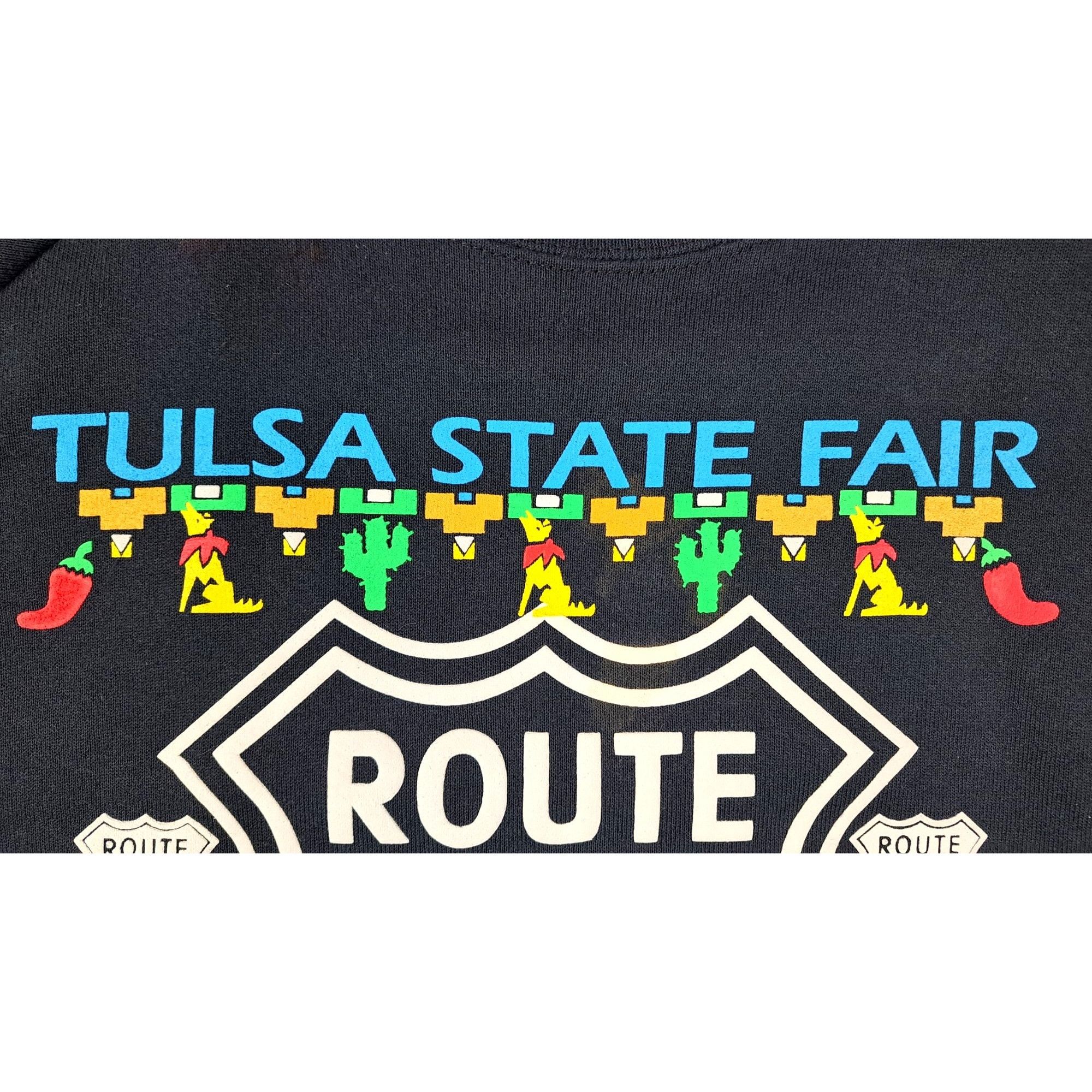 Fruit Of The Loom Vintage Tulsa State Fair Sweatshirt Glow In Dark Hot Rod 2XL Size US XXL / EU 58 / 5 - 9 Thumbnail