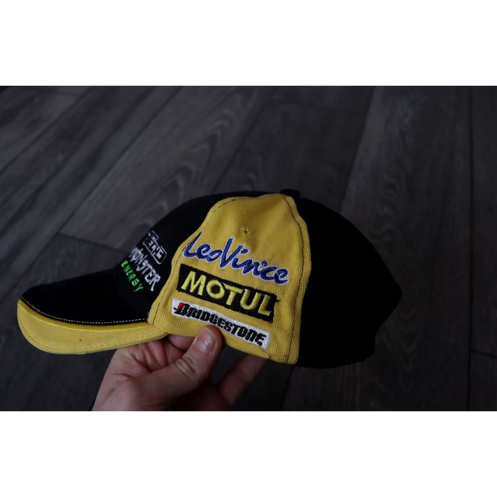 Yamaha OFFICIAL TECH3 YAMAHA RACING MONSTER ENERGY TEAM BASEBALL CAP ADJUSTABLE OS Size ONE SIZE - 3 Thumbnail