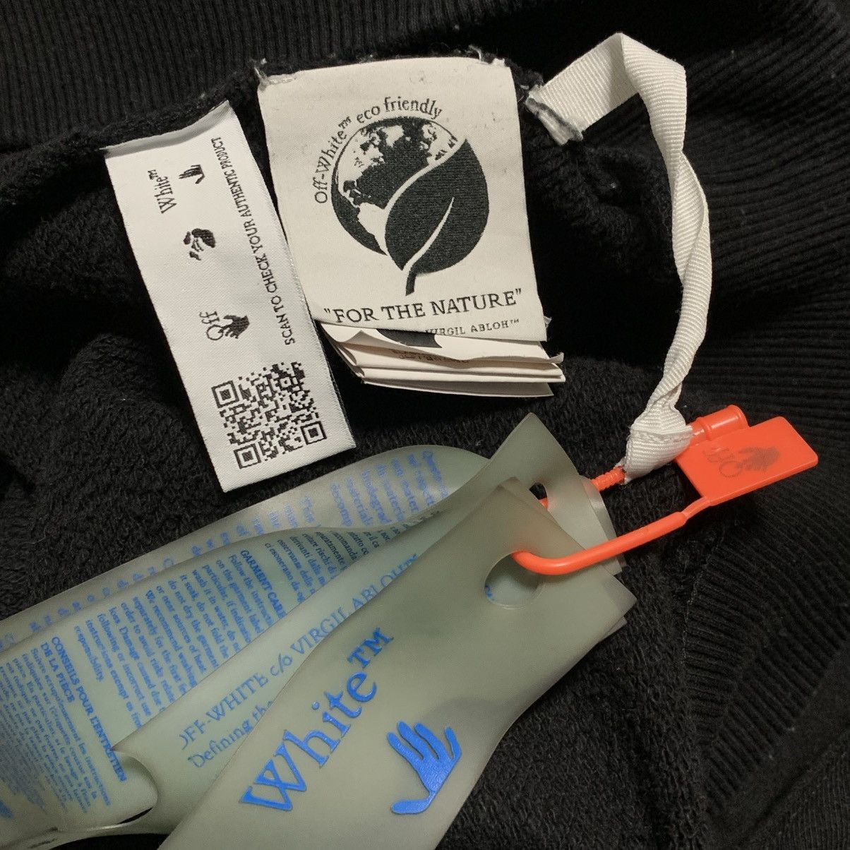 Off-White Off White XS Black Sweatshirt Crewneck Off Logo Short Virgil Size US XS / EU 42 / 0 - 6 Thumbnail