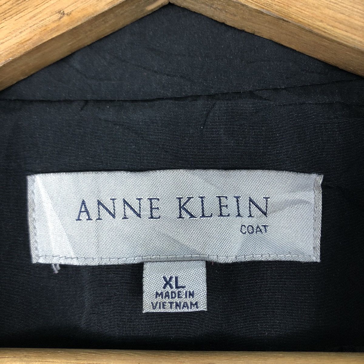 Vintage 📌Rich Black Vintage Long Jacket Anne Klein Coat Size US XL / EU 56 / 4 - 18 Thumbnail