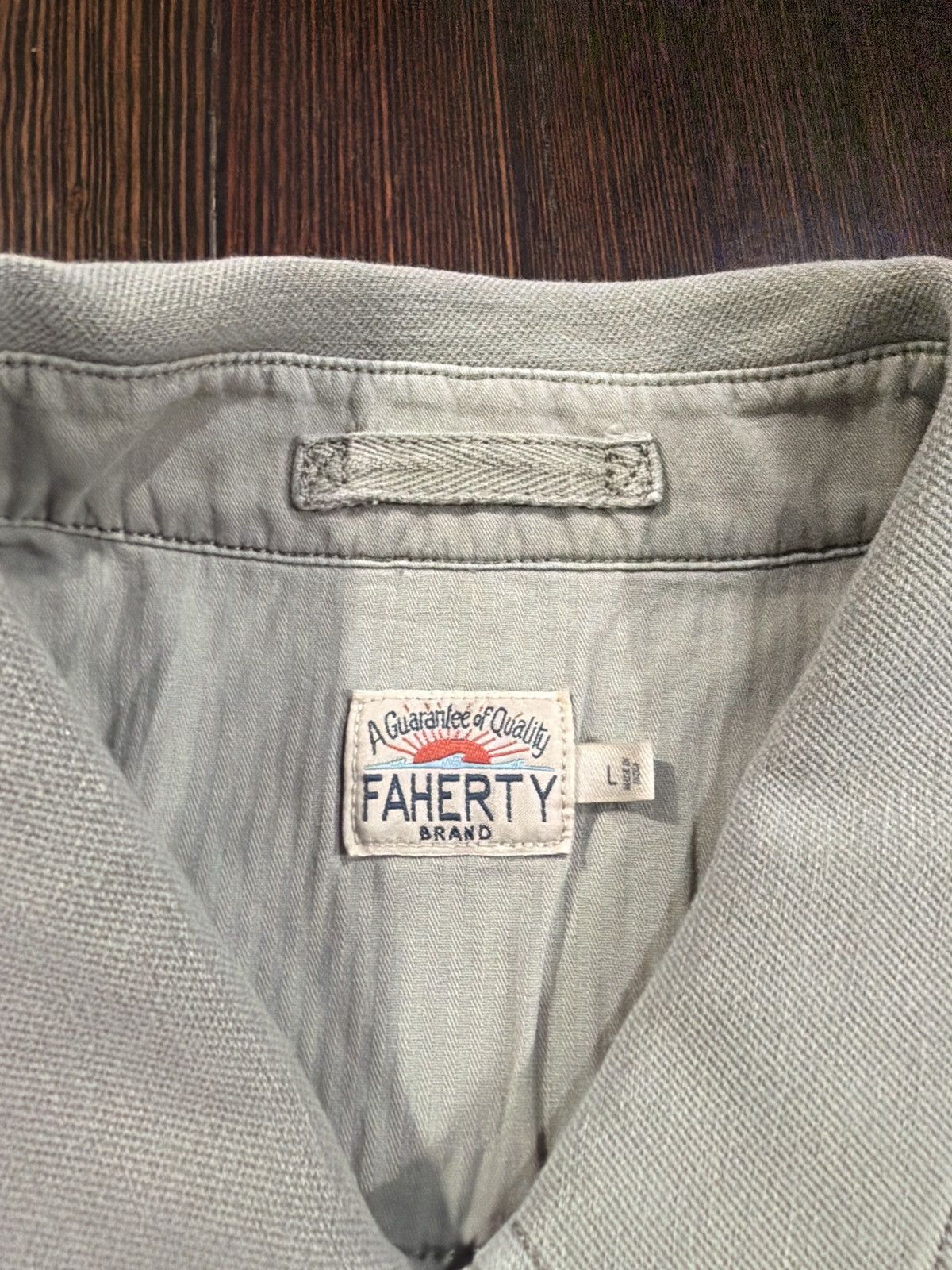 Faherty Faherty mint green light shirt jacket Size US L / EU 52-54 / 3 - 3 Thumbnail