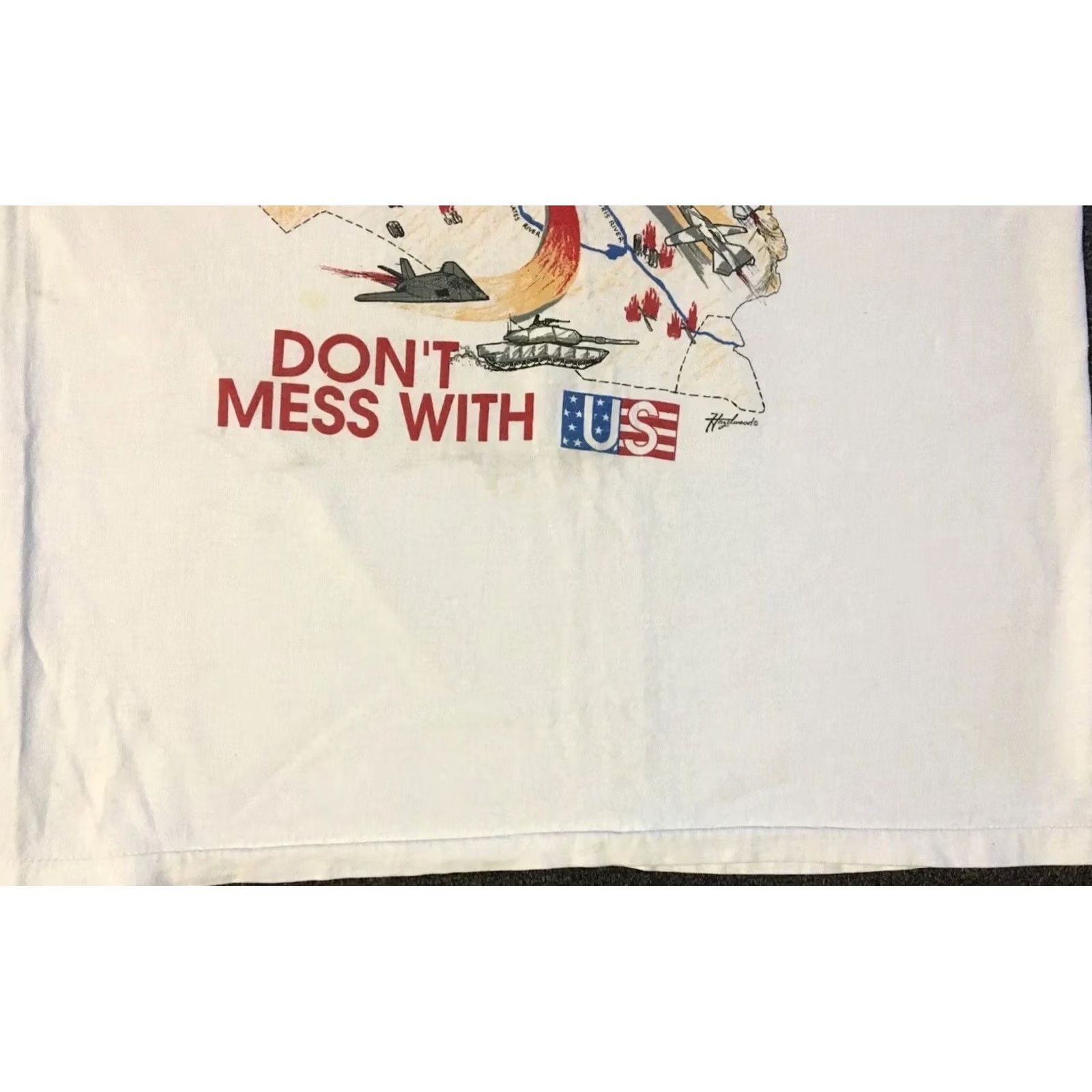 Vintage VINTAGE Desert Storm Dont Mess With USA Shirt M War Military Funny Grunge 90s Mens Size US M / EU 48-50 / 2 - 4 Thumbnail