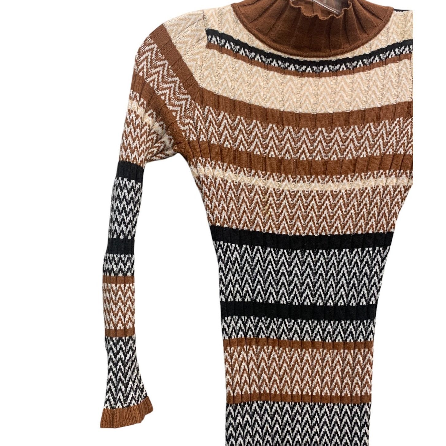 Anthropologie CISTAR New York Acacia Sweater Midi Dress SZ XS Ribbed Dress Size XS / US 0-2 / IT 36-38 - 5 Thumbnail